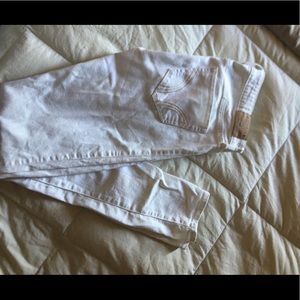 Hollister white skinny jeans